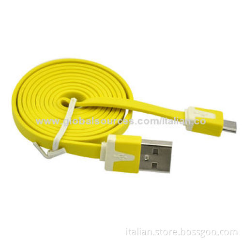 Cheap Price Flat Noodle Micro USB Cable, Charging and Data Transfer Sync, Easy to Use